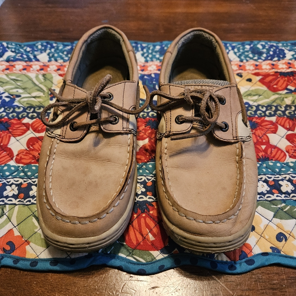 Boys Tan/Leather Sperry's